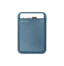 Native Union Porte-cartes Magnétique Compatible MagSafe (Re)Classic Bleu