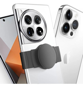Popsockets PopGrip noir pour Smartphone, Bague et Support Universel