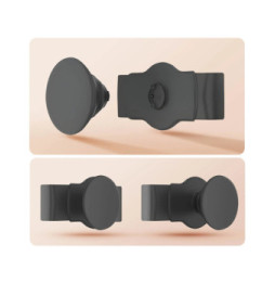 Popsockets PopGrip noir pour Smartphone, Bague et Support Universel