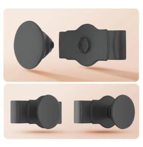 Popsockets PopGrip noir pour Smartphone, Bague et Support Universel