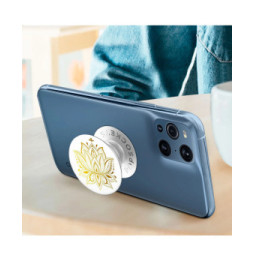 PopSockets Pop Grip pour Smartphones avec Logo Golden Prana Gén 2 Dorée