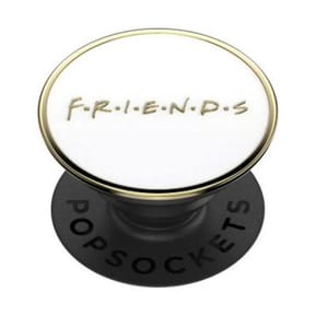 PopSockets Pop Grip pour Smartphones Enamel Friends avec PopTop Interchangeable Noir