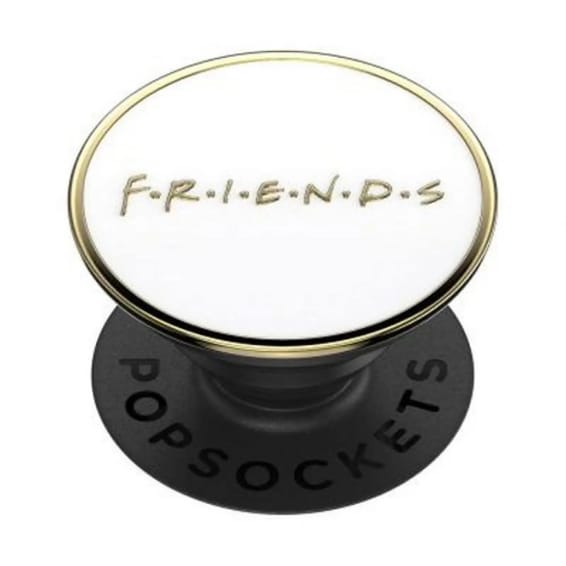 PopSockets Pop Grip pour Smartphones Enamel Friends avec PopTop Interchangeable Noir