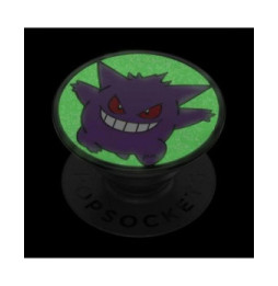 PopSockets Pop Grip pour Smartphones Enamel Glow in the Dark Gengar Noir