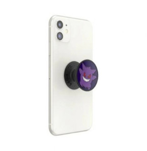 PopSockets Pop Grip pour Smartphones Enamel Glow in the Dark Gengar Noir