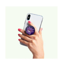 PopSockets Pop Grip pour Smartphones Enamel Glow in the Dark Gengar Noir