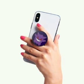 PopSockets Pop Grip pour Smartphones Enamel Glow in the Dark Gengar Noir — image 4