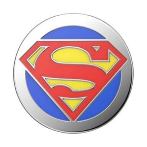 PopSockets Pop Grip pour Smartphones Enamel Superman Fonction Stand Rouge — image 2