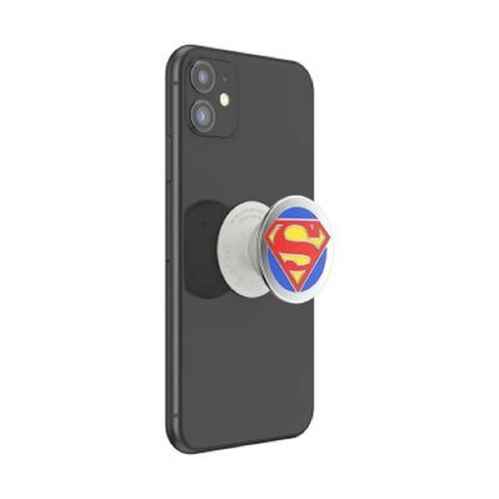 PopSockets Pop Grip pour Smartphones Enamel Superman Fonction Stand Rouge — image 3
