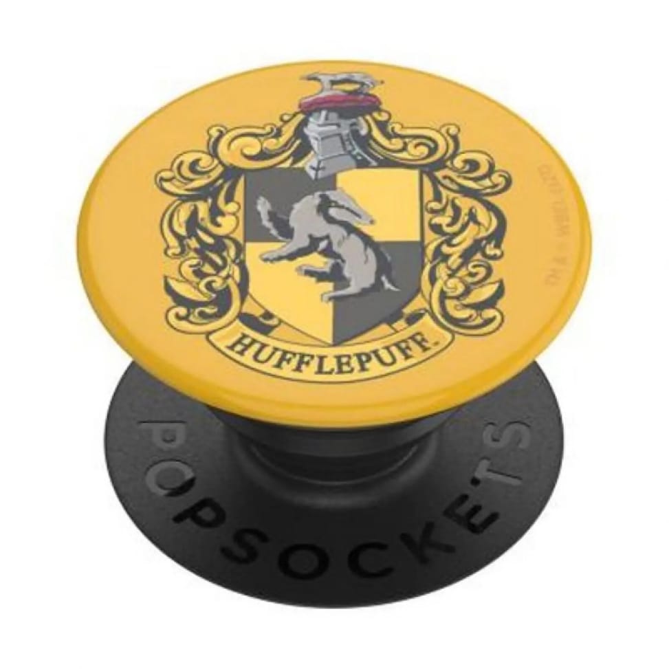 PopSockets Pop Grip pour Smartphones Standard avec Logo de Hufflepuff Noir / Jaune — image 1