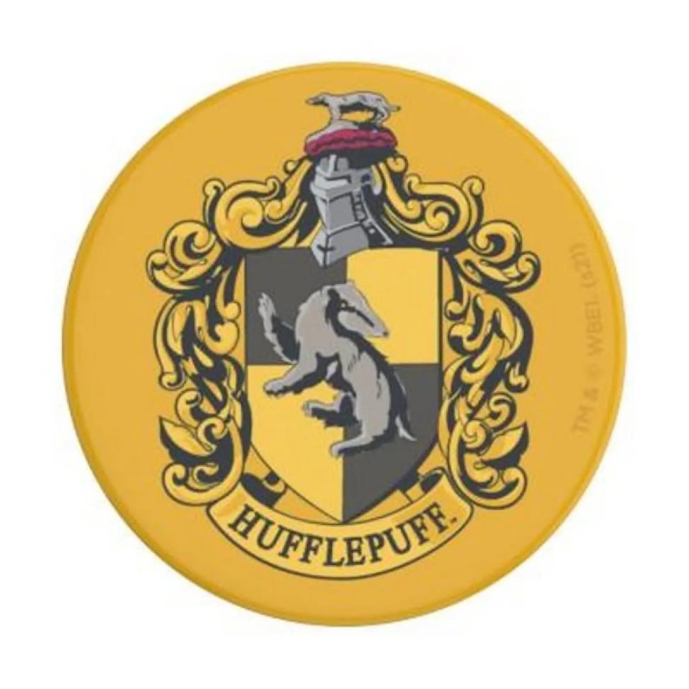 PopSockets Pop Grip pour Smartphones Standard avec Logo de Hufflepuff Noir / Jaune — image 2