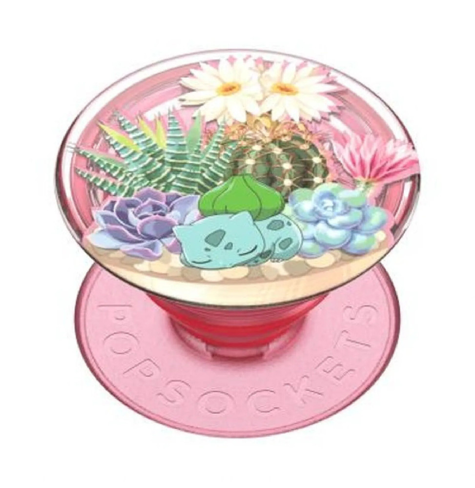 PopSockets Pop Grip pour Smartphones Standard Bulbasaur Terrarium de Pokémon Multicolore
