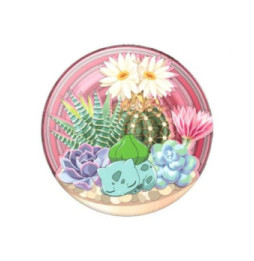 PopSockets Pop Grip pour Smartphones Standard Bulbasaur Terrarium de Pokémon Multicolore