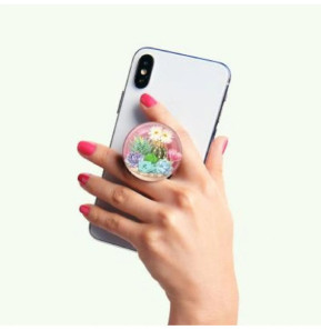 PopSockets Pop Grip pour Smartphones Standard Bulbasaur Terrarium de Pokémon Multicolore