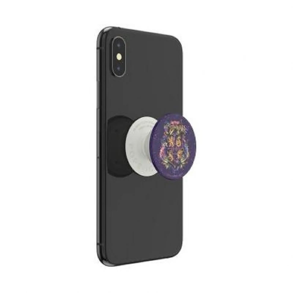 PopSockets Pop Grip pour Smartphones Standard Design Hogwarts Floral Pailletés Blanc — image 3