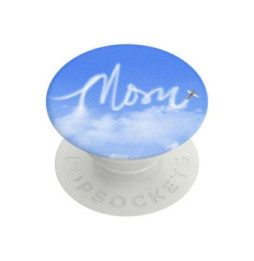 PopSockets Pop Grip pour Smartphones Standard Design Nuage Mom Blanc / Bleu