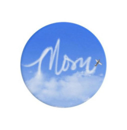 PopSockets Pop Grip pour Smartphones Standard Design Nuage Mom Blanc / Bleu