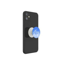 PopSockets Pop Grip pour Smartphones Standard Design Nuage Mom Blanc / Bleu
