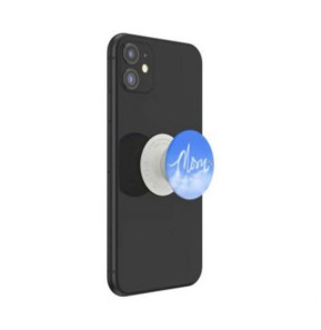 PopSockets Pop Grip pour Smartphones Standard Design Nuage Mom Blanc / Bleu