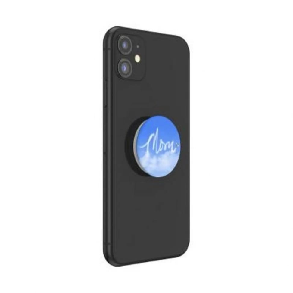 PopSockets Pop Grip pour Smartphones Standard Design Nuage Mom Blanc / Bleu — image 4
