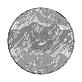PopSockets Pop Grip pour Smartphones Standard Design Plant Mountains Gris — image 2