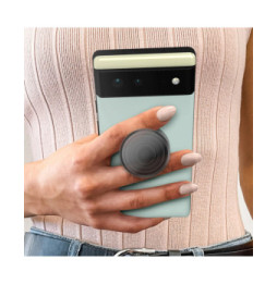 PopSockets Pop Grip pour Smartphones Standard Design Smoke Noir transparent