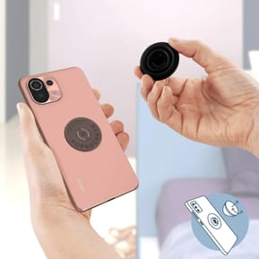 PopSockets Pop Grip pour Smartphones Standard Design Smoke Noir transparent — image 5