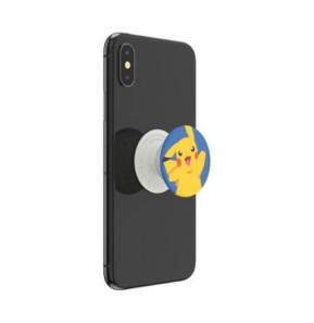 PopSockets Pop Grip pour Smartphones Standard Pikachu Knocked Pokémon Blanc / Bleu