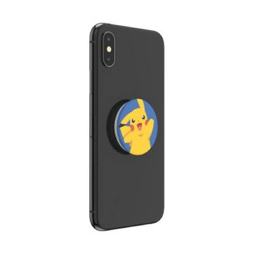 PopSockets Pop Grip pour Smartphones Standard Pikachu Knocked Pokémon Blanc / Bleu — image 4