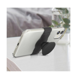 Popsockets PopGrip Compatible avec PopMounts Support bureau Rétractable Noir