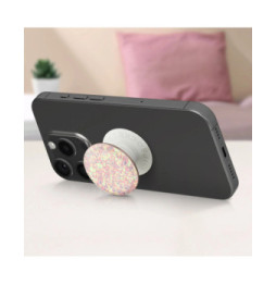 Popsockets PopGrip Confetti Iridescent pour Smartphone Bague et Support Universel Rose
