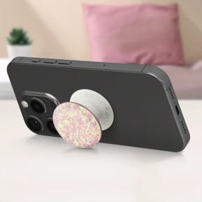 Popsockets PopGrip Confetti Iridescent pour Smartphone Bague et Support Universel Rose — image 3