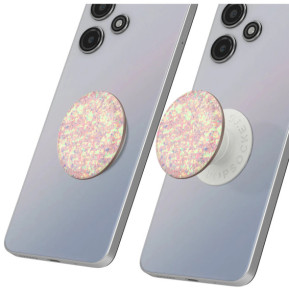 Popsockets PopGrip Confetti Iridescent pour Smartphone Bague et Support Universel Rose
