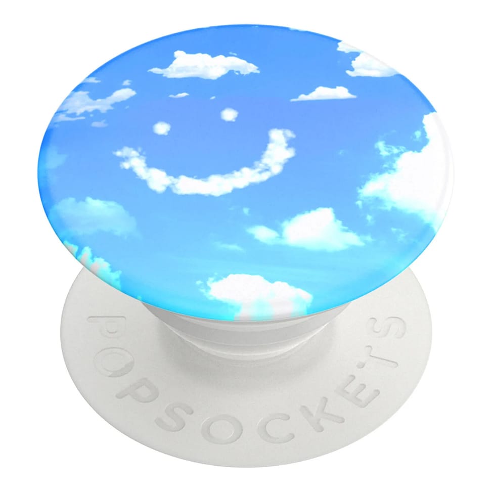 Popsockets PopGrip Design Blue Skies pour Smartphone, Bague et Support Universel Blanc — image 1