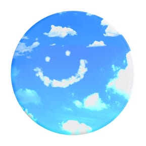 Popsockets PopGrip Design Blue Skies pour Smartphone, Bague et Support Universel Blanc — image 2