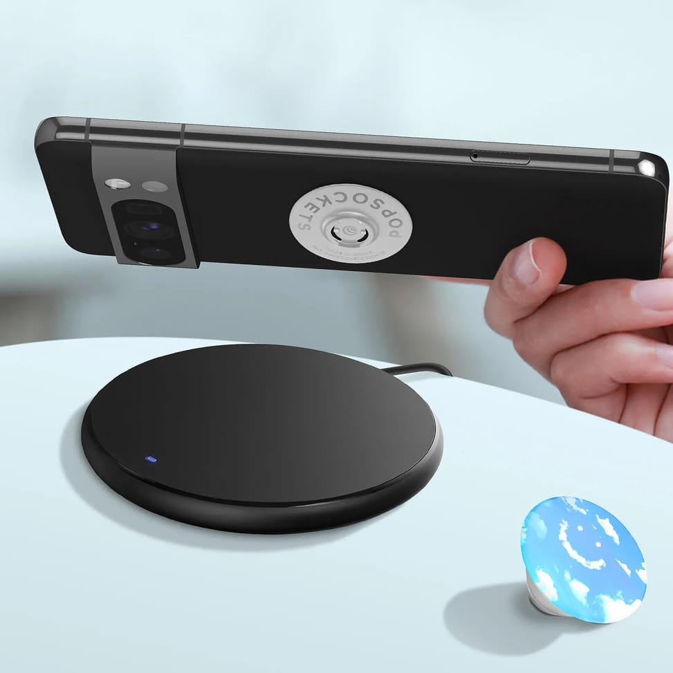 Popsockets PopGrip Design Blue Skies pour Smartphone, Bague et Support Universel Blanc — image 5
