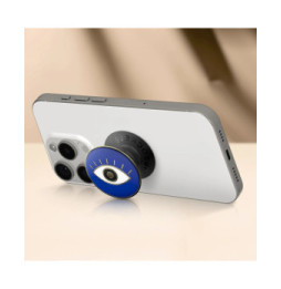 Popsockets PopGrip Design Evil Eye pour Smartphone, Bague et Support Universel Bleu
