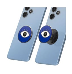 Popsockets PopGrip Design Evil Eye pour Smartphone, Bague et Support Universel Bleu