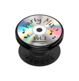 Popsockets PopGrip Design Party Mix pour Smartphone, Bague et Support Universel Noir