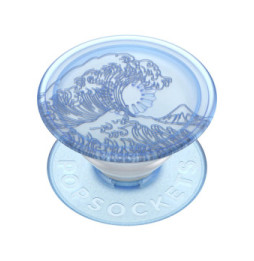 Popsockets PopGrip Design Plant Ocean pour Smartphone, Bague et Support Universel Bleu