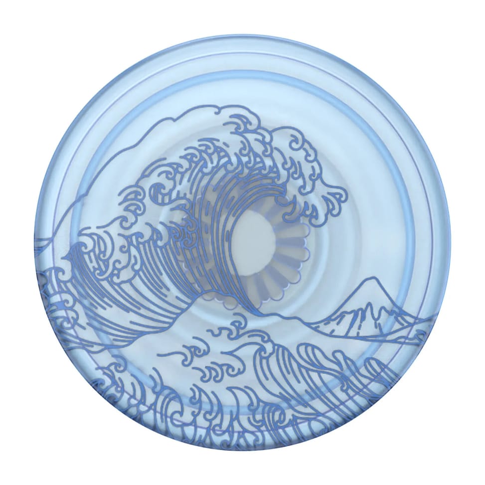 Popsockets PopGrip Design Plant Ocean pour Smartphone, Bague et Support Universel Bleu — image 2