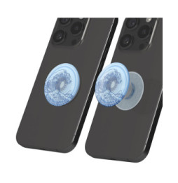 Popsockets PopGrip Design Plant Ocean pour Smartphone, Bague et Support Universel Bleu