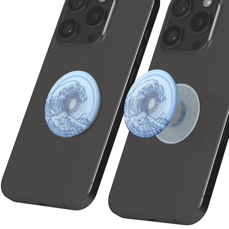 Popsockets PopGrip Design Plant Ocean pour Smartphone, Bague et Support Universel Bleu — image 4