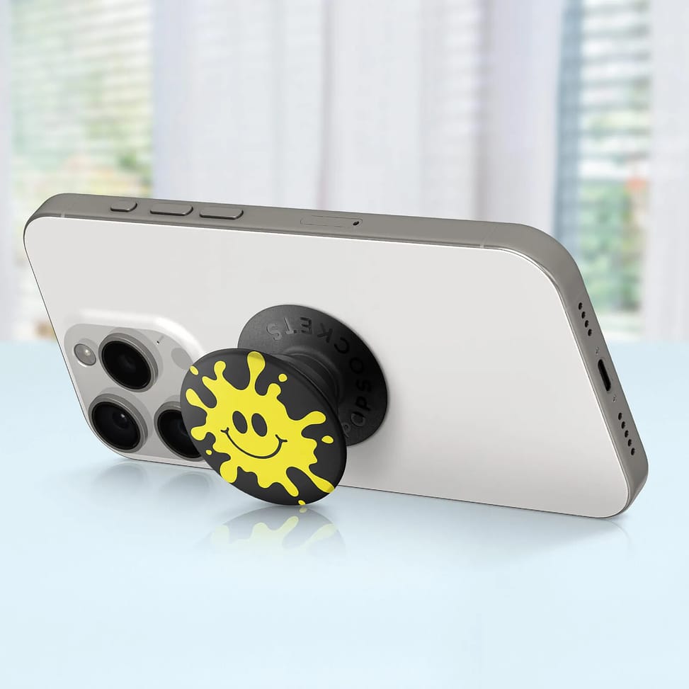 Popsockets PopGrip Design Splat pour Smartphone, Bague et Support Universel Noir — image 3