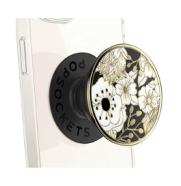Popsockets PopGrip Enamel Wild Flowers Poignée Maintien Support Fixation adhésive Noir