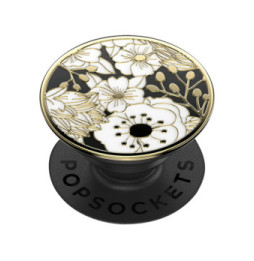 Popsockets PopGrip Enamel Wild Flowers Poignée Maintien Support Fixation adhésive Noir