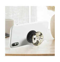 Popsockets PopGrip Enamel Wild Flowers Poignée Maintien Support Fixation adhésive Noir