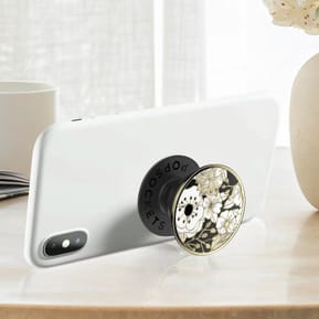 Popsockets PopGrip Enamel Wild Flowers Poignée Maintien Support Fixation adhésive Noir — image 3