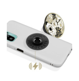 Popsockets PopGrip Enamel Wild Flowers Poignée Maintien Support Fixation adhésive Noir