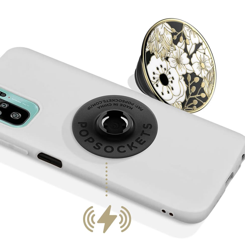 Popsockets PopGrip Enamel Wild Flowers Poignée Maintien Support Fixation adhésive Noir — image 4